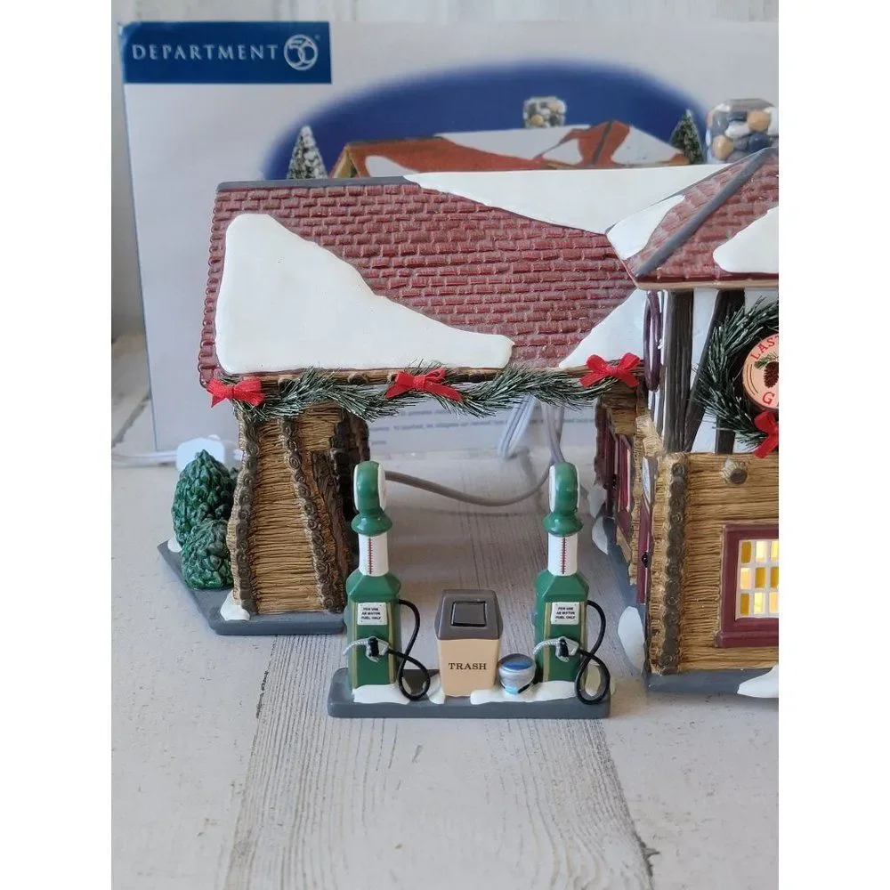 Dept 56 55012 Last Stop Gas Station snow village‎ accessory Xmas